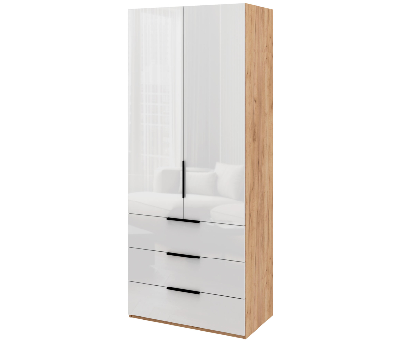 Шкафы, Шкаф 4-х дверный с полками и ящиками, 180 см Люкс