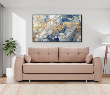 Диваны прямые, Диван-кровать Сириус,еврокнижка,велюр