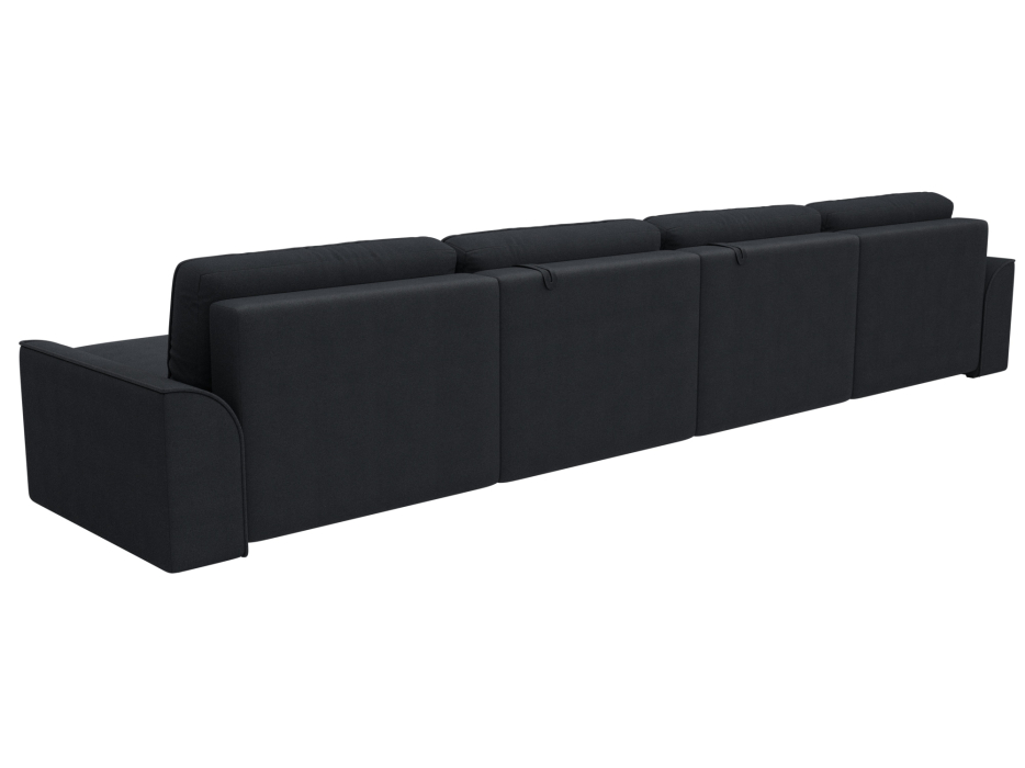 Диваны прямые со спальным местом, Диван п-образный Лига-048 НПБ лонг, замша JOLY