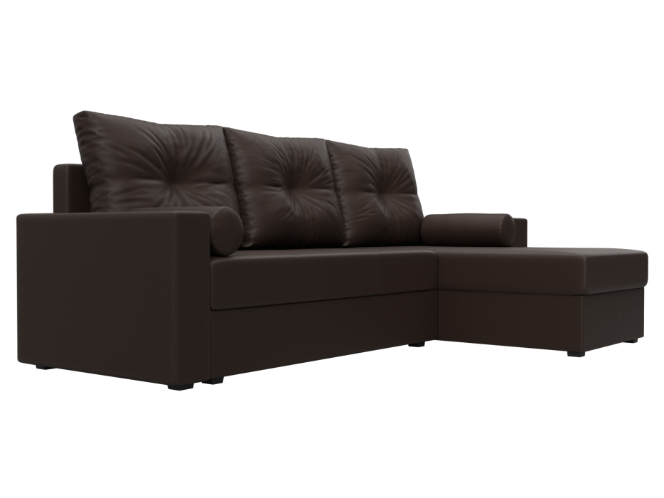 Диваны угловые в гостиную, Диван угловой Верона Лайт правый угол, экокожа