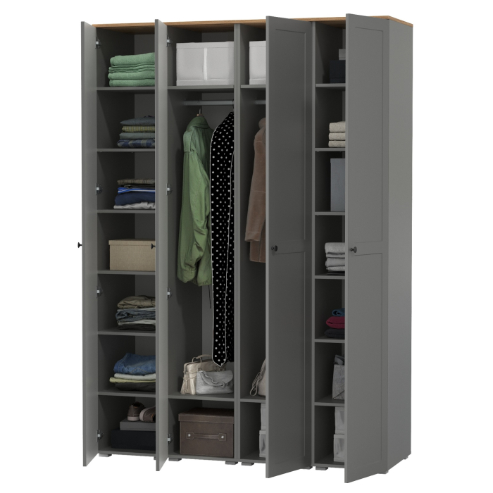 Прихожие, Набор шкаф-пеналов 4 штуки для прихожей Остин