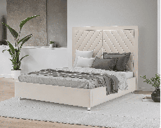 Мягкая кровать, Кровать Мишель 140 см (Бархат)