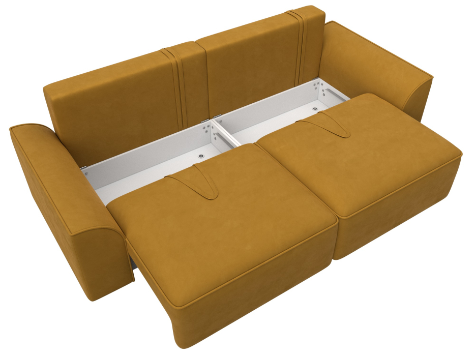 Диваны еврокнижки, Диван прямой Лига-048 НПБ, велюр BRUT