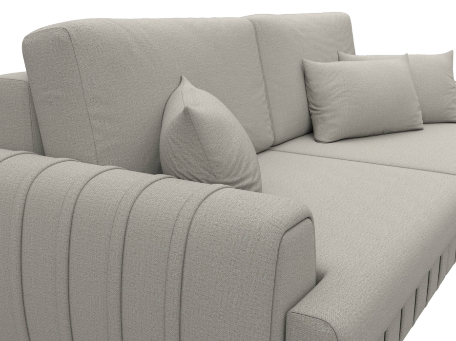 Диваны еврокнижки, Диван прямой Лига-057 НПБ, рогожка Амур