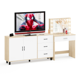 Комод-тумба 123-1604 и туалетный столик с подсветкой СТ-4