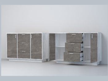 Комод Эго К-2 ПД, матовый