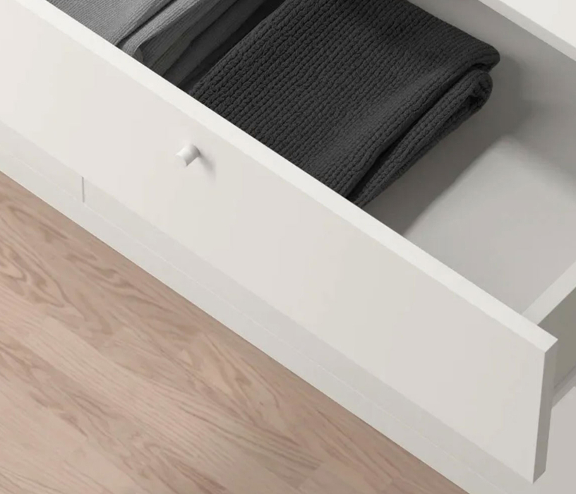 Комоды, Комод 140х40х72 см, Теви 6 ящиков