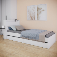 Кровати 90 см, Кровать Астра с ящиками  900х2000