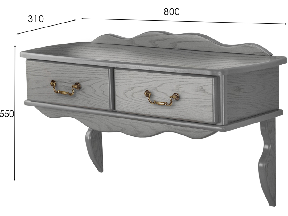 Туалетные столики, Консоль настенная Мебелик Берже 20