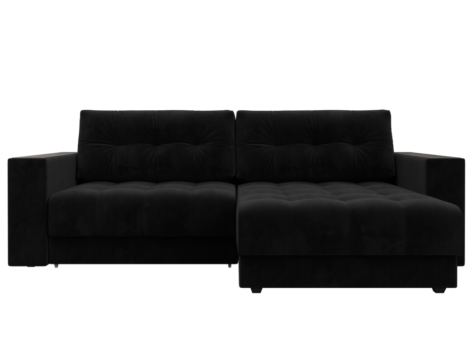 Дизайнерские диваны для гостиной, Диван угловой с декором Лига-049 НПБ, велюр SEVEN