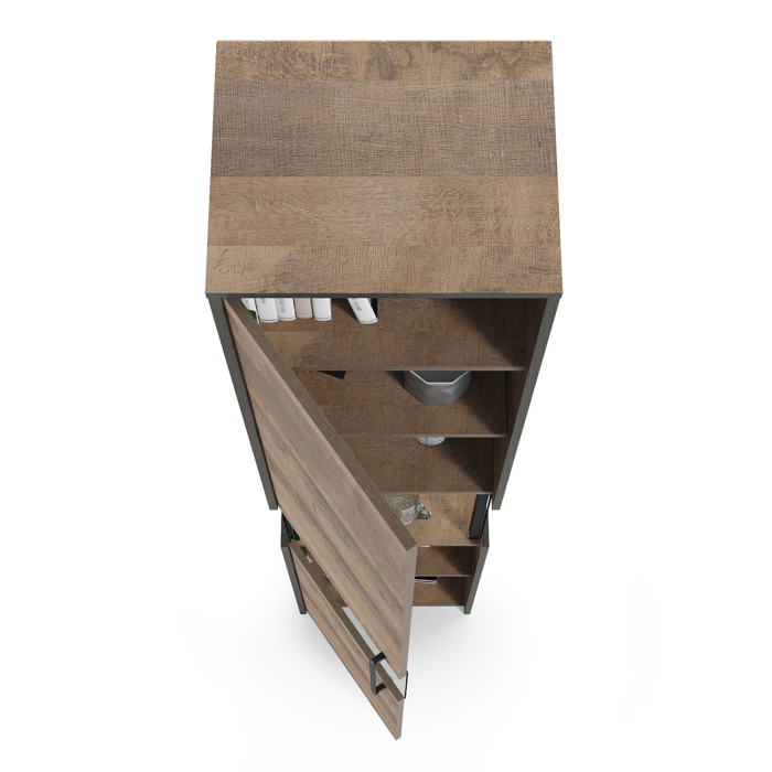 Шкафы одностворчатые, Шкаф-пенал с витриной Трувор 13.205