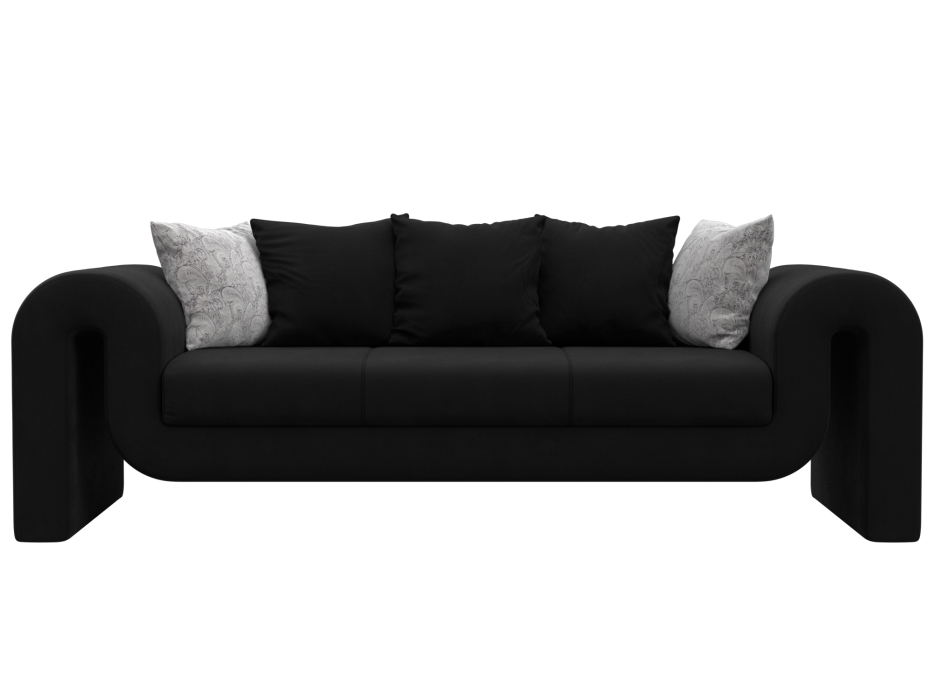 Диваны прямые кухонные, Диван прямой Волна, микровельвет