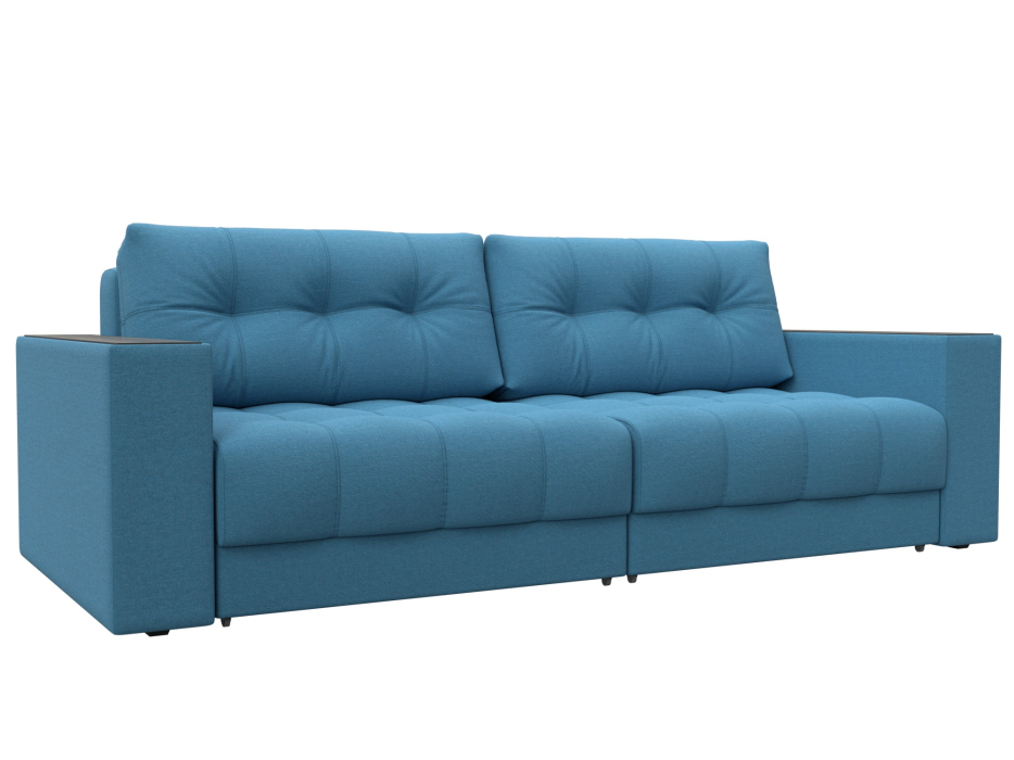 Диваны еврокнижки, Диван прямой с декором Лига-049 НПБ, рогожка Амур