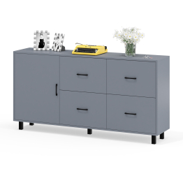 Комод широкий с дверкой и ящиками РВК 125-1704