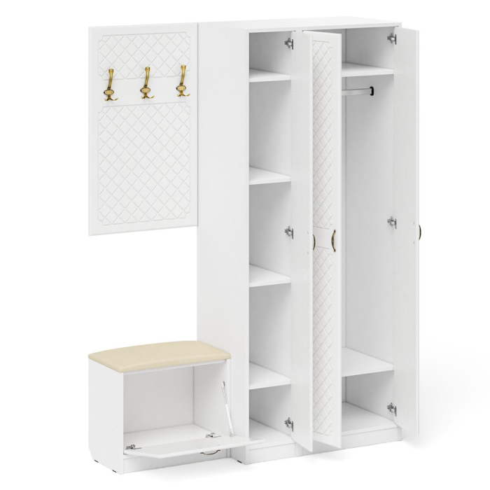 Прихожие, Мебель в прихожую П-6-500 № 47 фрезеровка ромб