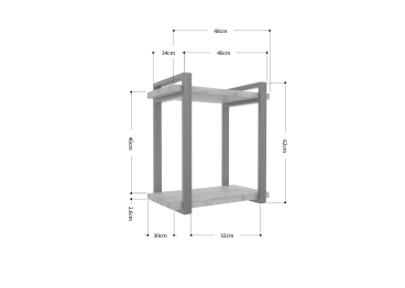 Полка Айсберг Лофт 40 белый