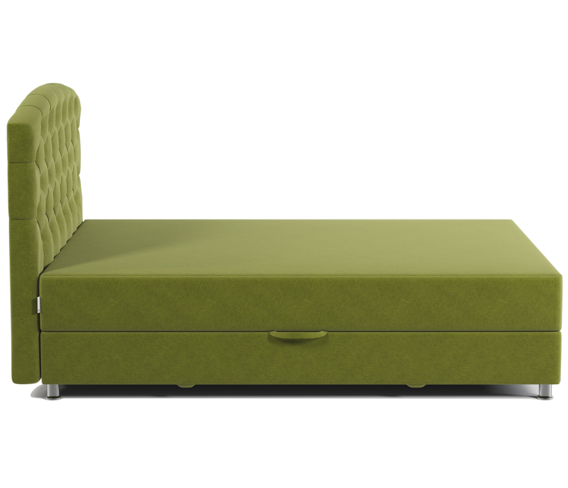 Мягкая кровать, Кровать тахта односпальная с подъемным механизмом и матрасом Премиум 100, велюр