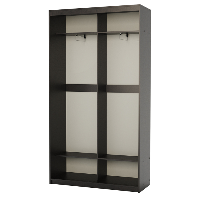 Шкафы-купе 2-х дверные, Шкаф-купе 2-х дверный Эконом платяной 120х45х200