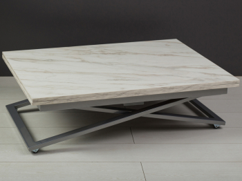 Стол трансформер Compact (серебро)