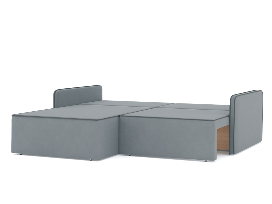 Диваны угловые в гостиную, Диван-кровать угловой еврокнижка Блюм, велюр