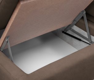 Модульный угловой диван Борнео со спальным местом, велюр