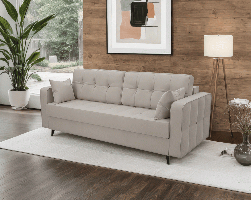 Диваны с ящиком для белья, Диван прямой тик-так Снеп (Бархат)