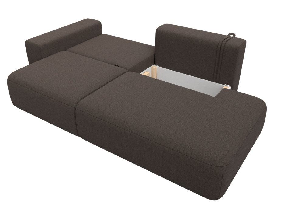 Диваны еврокнижки, Диван прямой Лига-036 НПБ Модерн подлокотник слева, рогожка Амур