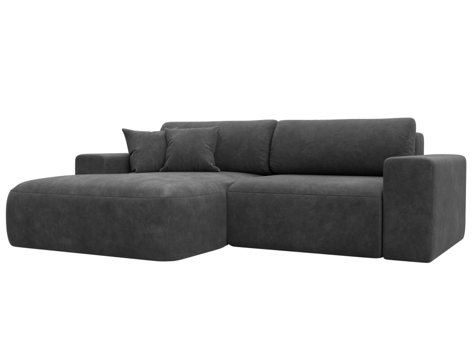 Диваны угловые в гостиную, Диван угловой Лига-036 НПБ Классик левый угол, велюр BRUT