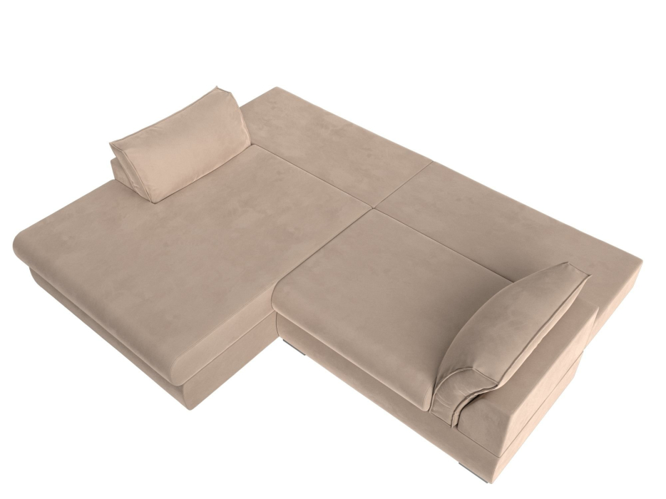 Диваны угловые в гостиную, Угловой диван Пекин угол левый, велюр