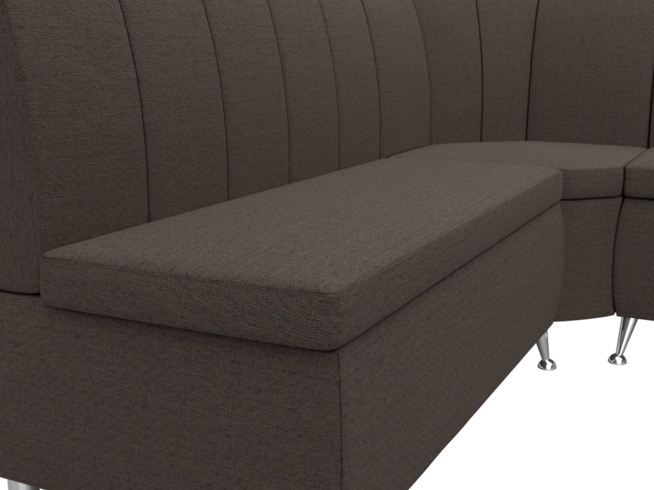 Диваны угловые кухонные, Диван кухонный угловой Кантри правый угол, рогожка Амур