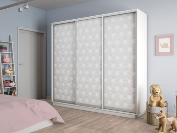 Шкаф-купе Экспресс 3-х дверный Фотопечать Калейдоскоп Стекла 240х60х220