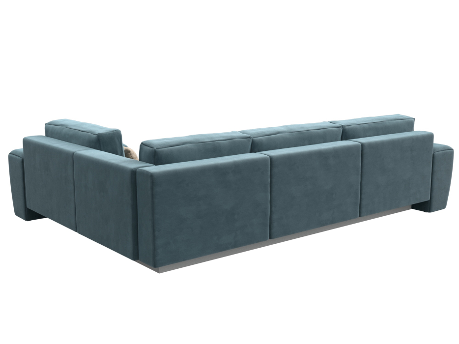 Диваны угловые в гостиную, Диван угловой Лига-008 Long правый, велюр