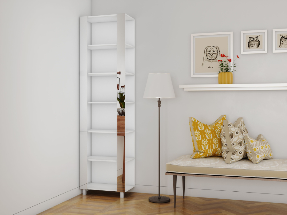 Открытые, Стеллаж модульный Универсальный 35х44х220 Зеркало