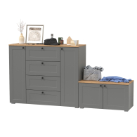 Прихожие, Комод Остин 16.221 с тумбой две дверки