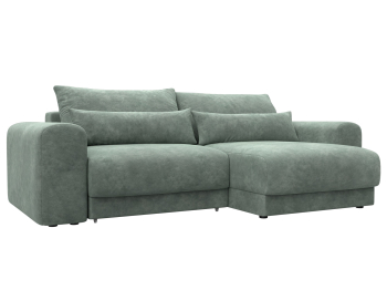 Диван угловой Лига-056 НПБ угол универсальный, велюр BRUT