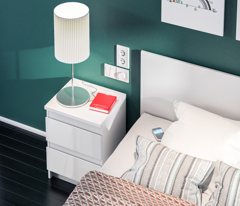 Кровати 160 см, Медея СБ-2311.Н Кровать Белый с основанием