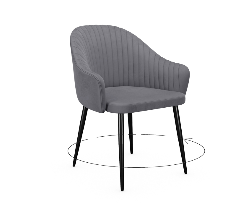 Стулья, Стул DikLine 439 поворотный (опоры черные)