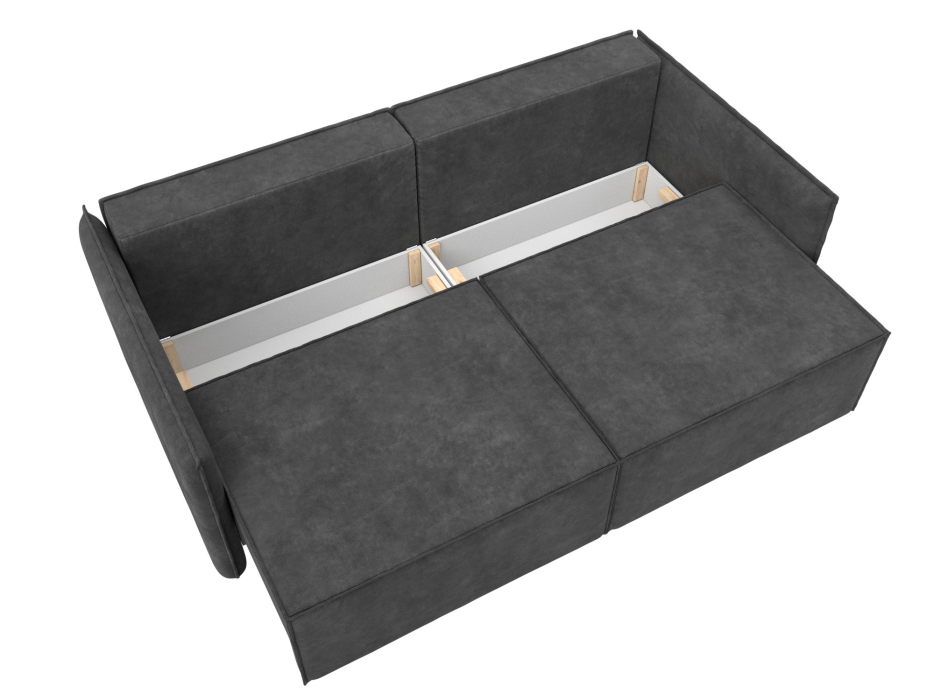 Диваны с ящиком для белья, Диван прямой Либерти, велюр BRUT