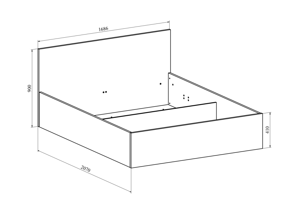 С подъемным механизмом, Кровать Виктория ВИ-42 (1600x2000)