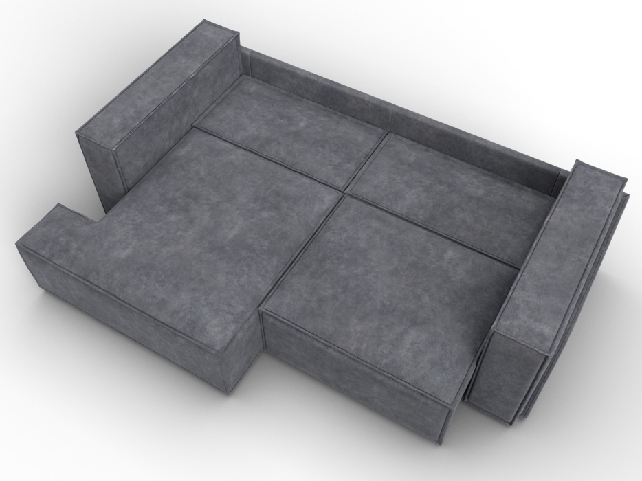 Диваны угловые в гостиную, Диван угловой Лига-061 угол левый, велюр BRUT