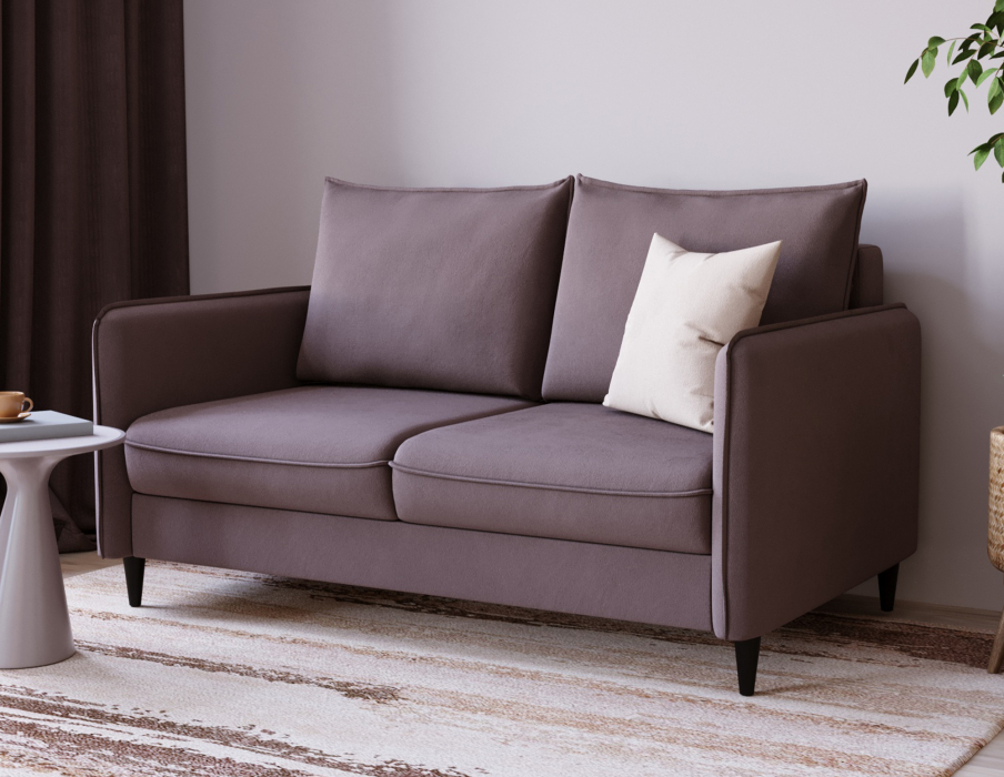 Дизайнерские диваны для гостиной, Диван-кровать Фьорд SMART 140, велюр