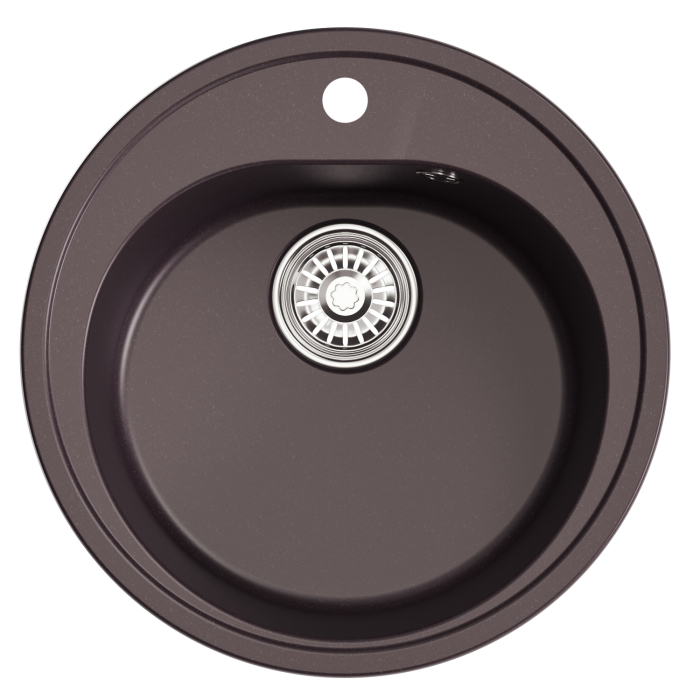 Кухонные мойки, Мойкa ML-GM11 круглая, 500мм (глуб. чаши 180) NEW*