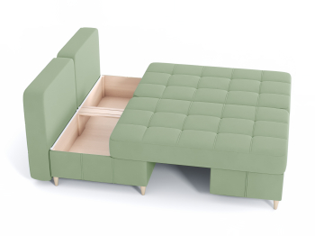 Диван-кровать угловой Оливер Люкс 2 еврокнижка-трансформер, велюр