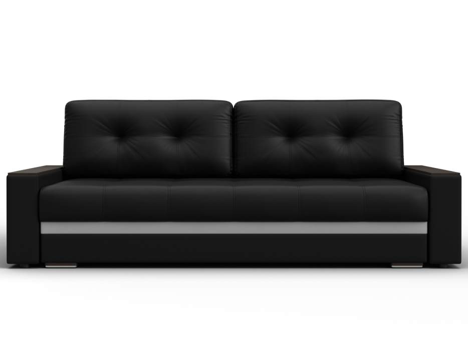 Диваны прямые, Диван прямой с декором Лига-096 НПБ, экокожа