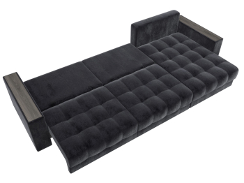 Диван угловой с декором Лига-049 НПБ Лонг, велюр TOWER