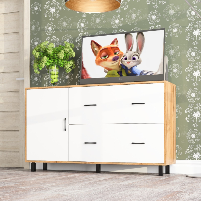 Комоды, Комод-тумба 4-ре ящика и дверка РВК 125-1504