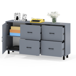 Комод широкий с дверкой и ящиками РВК 125-1704