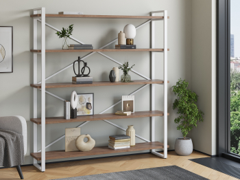 Стеллаж Айсберг Лофт 160х182-2 белый