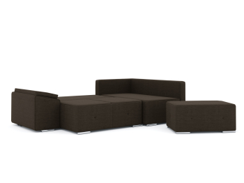 Диван-кровать угловой Хавьер  ПБ еврокнижка, рогожка Люкс