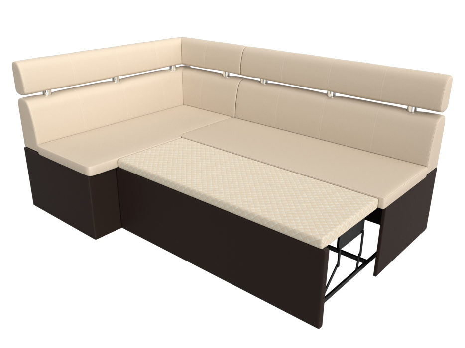 Диваны угловые кухонные, Кухонный угловой диван Классик левый угол, экокожа